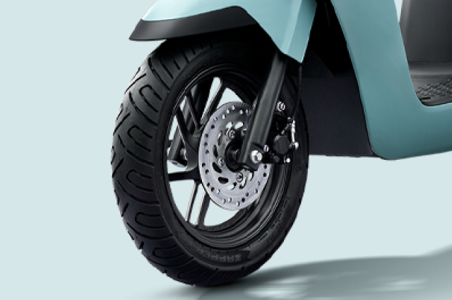 Space for battery and rainwear